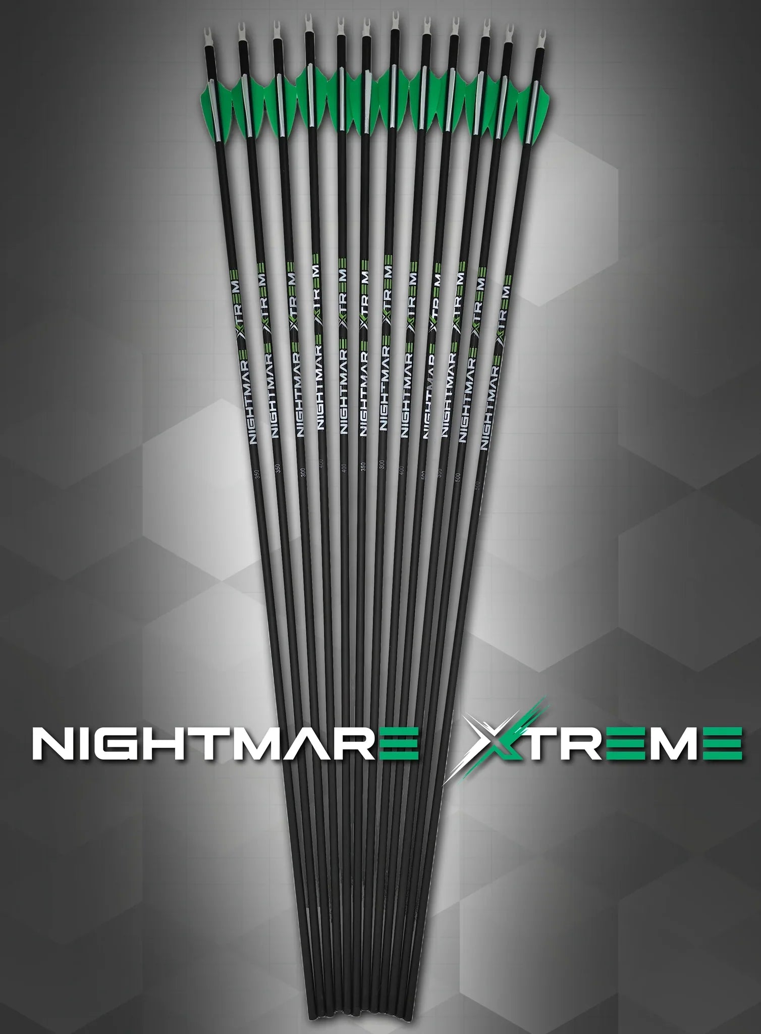 Nightmare Xtreme 2.0 300 / 350 / 400/ 500 spine Arrow 12/Pack