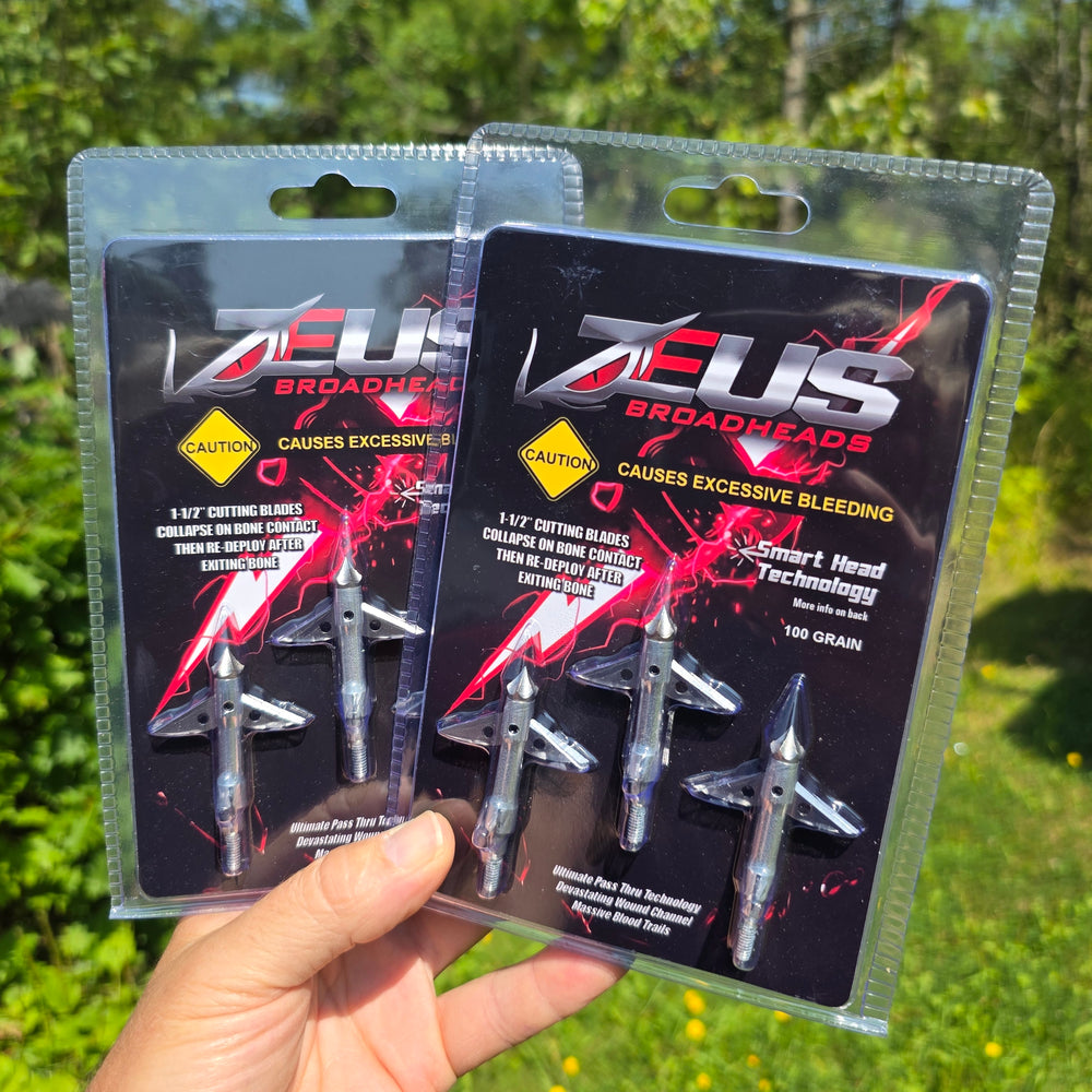 
                  
                    2 Packs of Any Zeus Broadheads
                  
                