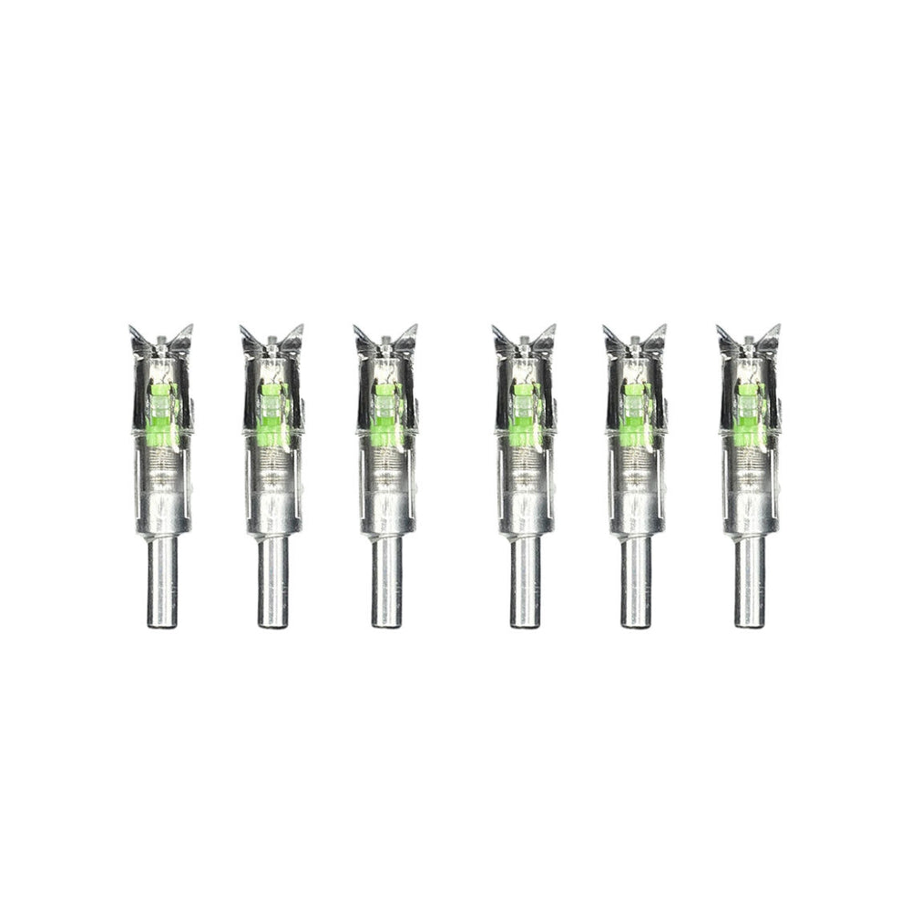 6 CROSSBOW LIGHTED NOCKS Half Moon- BLACK FRIDAY SPECIAL