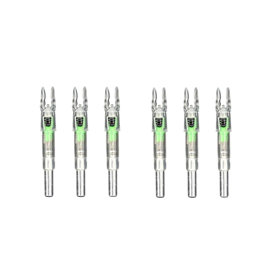 6 LIGHTED NOCKS- PICK YOUR SIZE -BLACK FRIDAY SPECIAL