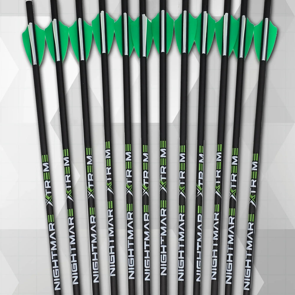 Nightmare Xtreme 2.0 300 / 350 / 400/ 500 spine Arrow 12/Pack Fletched