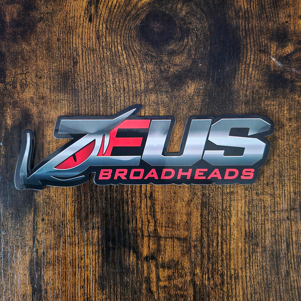 
                  
                    Zeus Vinyl Decal 7"x 2.35"
                  
                