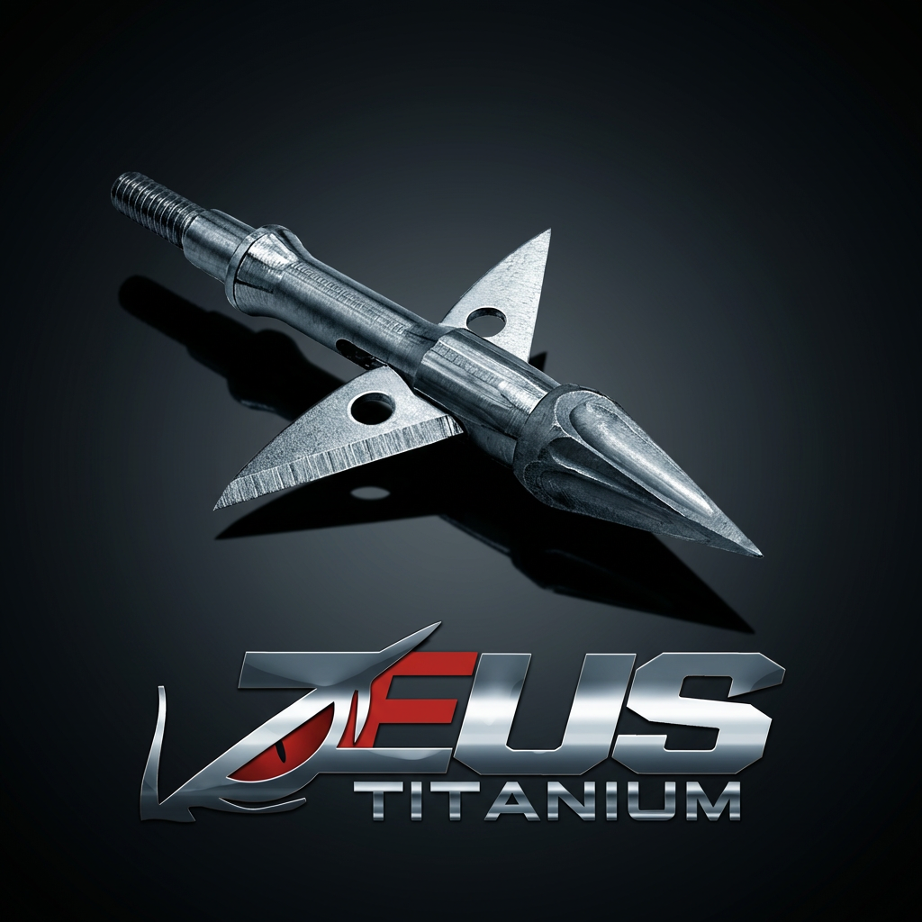 ZEUS TITANIUM 100/125 GRAIN BROADHEADS (3 PACK) PLUS PRACTICE HEAD