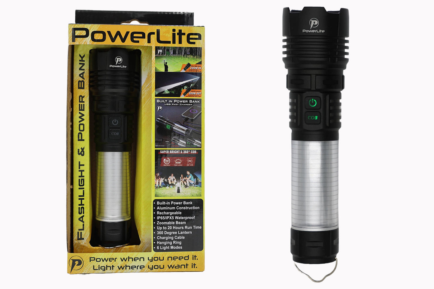 Powerlite 3 in 1 Rechargeable Flashlight