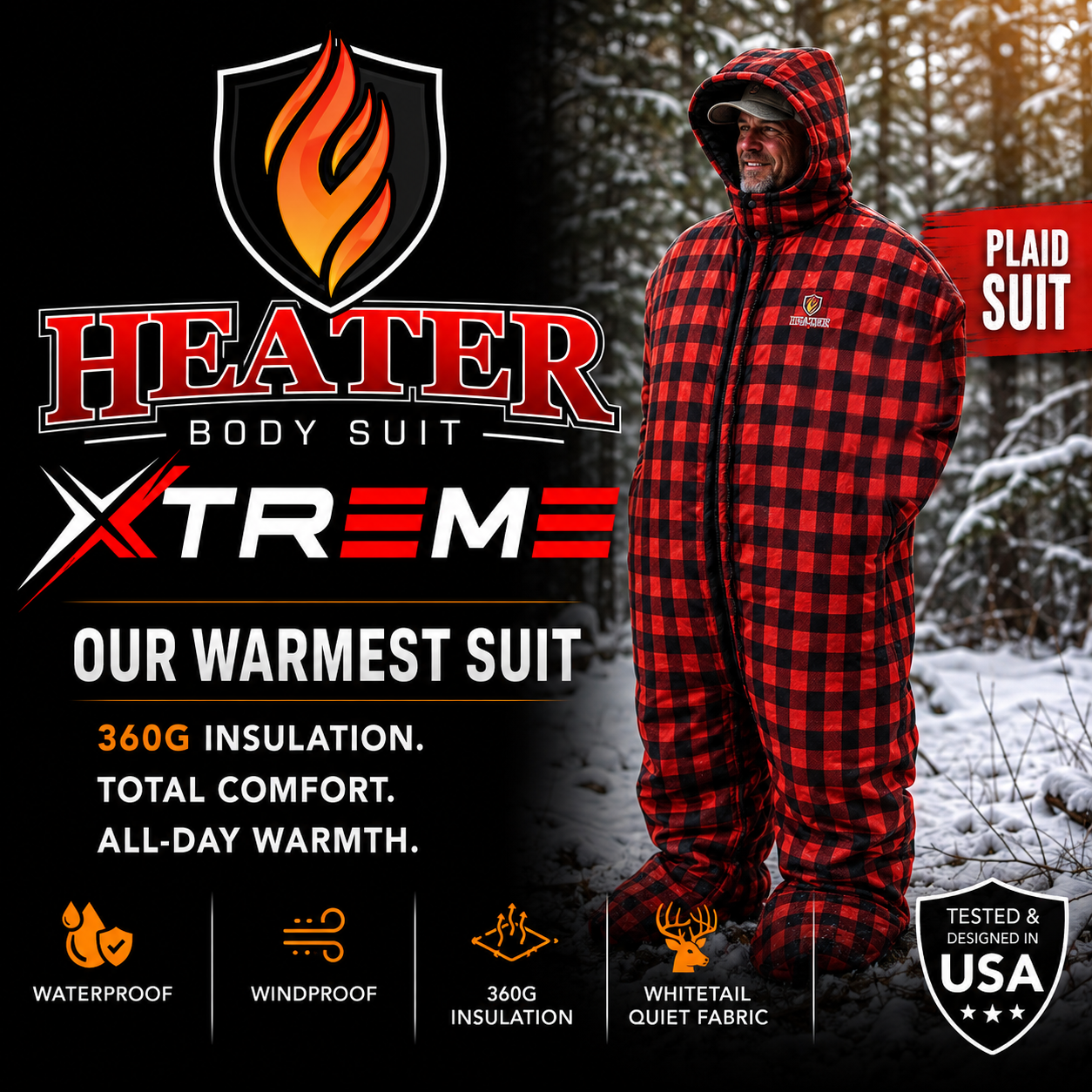 Heater Body Suit Xtreme Plaid